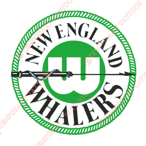 New England Whalers Customize Temporary Tattoos Stickers NO.7122